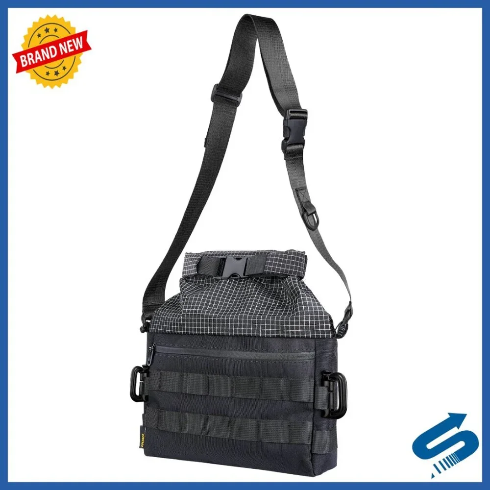 Rolltop Crossbody Sling Bag, 900D Nylon, 13